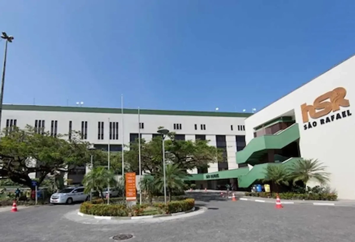 Fachada do Hospital São Rafael, em Salvador